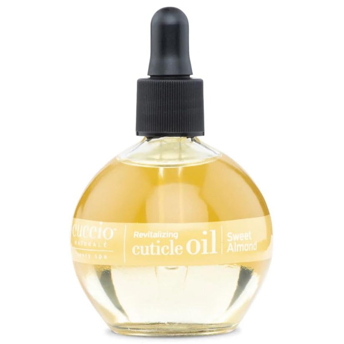 Cuccio Naturale Sweet Almond Revitalizing Cuticle Oil, Lightweight Fast-Absorbing Hydrating Nail &amp;amp; Cuticle Conditioner, Cold-Pressed Oils + Vitamin E, 2.30 Fl Oz