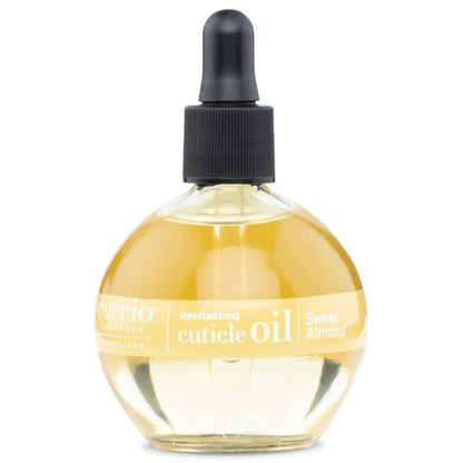 Cuccio Naturale Sweet Almond Revitalizing Cuticle Oil, Lightweight Fast-Absorbing Hydrating Nail &amp;amp; Cuticle Conditioner, Cold-Pressed Oils + Vitamin E, 2.30 Fl Oz