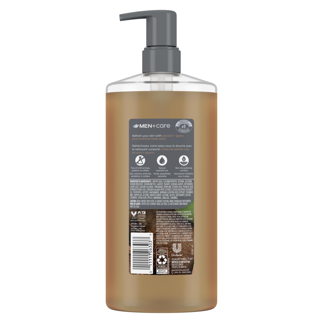 DOVE_MEN_Moisturizing_Body_Wash_|_#1_Dermatologist_Body_Wash_for_Men,_Sulfate_Free,_Paraben_Free,_&_Dye_Free_|_Coconut_+_Guava,_26oz