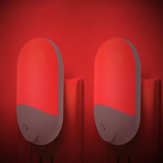 670nm_Red_Light_Night_Light_for_Sleep_Therapy[2_Pack]_-_Zero_Blue_Light,_Auto_On/Off_LED_Red_Night_Light_Plug_into_Wall_for_Baby_Nursery_Bedroom_Bathroom_with_Dusk_to_Dawn_Sensor
