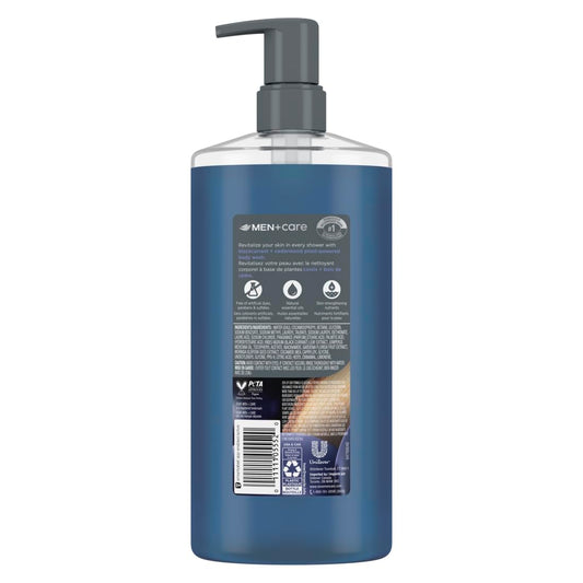 DOVE_MEN_Moisturizing_Body_Wash_|_#1_Dermatologist_Body_Wash_for_Men,_Sulfate_Free,_Paraben_Free,_&_Dye_Free_|_Blackcurrant_+_Cedarwood,_26oz