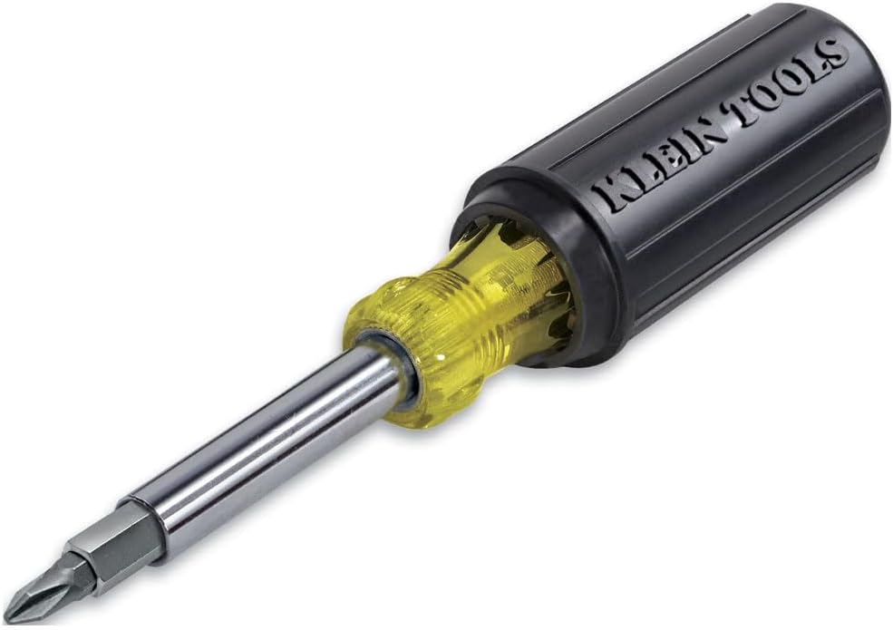 Klein_Tools_32500_11-in-1_Screwdriver/Nut_Driver_Set,_8_Bits_(Phillips,_Slotted,_Torx,_Square),_3_Nut_Driver_Sizes,_Cushion_Grip_Handle