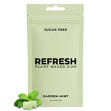 Refresh Gum Peppermint – Xylitol, Sugar Free Chewing Gum Pouch, Natural Flavor & Organic Ingredients – Aspartame Free, Plant-Based, Non-GMO – 45 Pieces