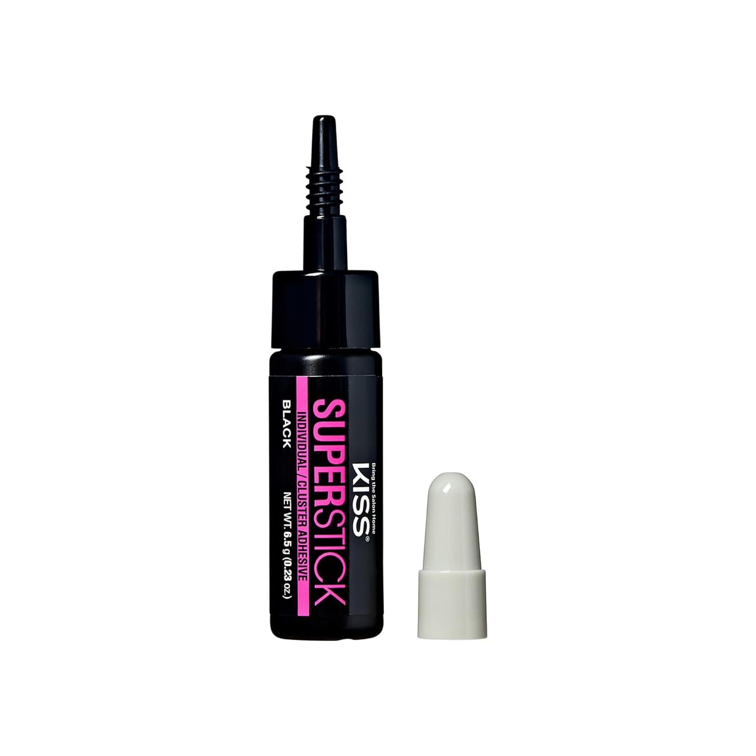 KISS_SuperStick_Individual_Lash_Cluster_Adhesive,_Gentle_Formula,_7_Day_Hold,_Cactus_&_Witch_Hazel_Extract,_Dermatologist_Tested,_Waterproof_Lash_Glue,_No_Harsh_Odor,_Net_Wt._6.5g_(0.23_oz.),_Black