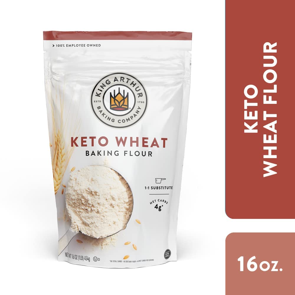 King_Arthur_Keto_Wheat_Baking_Flour:_1:1_All-Purpose_Flour_Substitute,_1_lb_(Pack_of_1)_-_Low-Carb_Baking_Solution_for_Bread_&_More,_Non-GMO,_Resealable_Bag_-_Perfect_for_Keto_Diet_&_Reduced_Carb_Intake