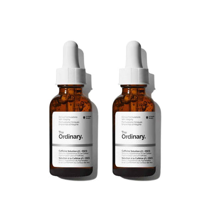 The Ordinary Caffeine Solution 5% + EGCG, Depuffing Eye Serum for Dark Circles and Tired Eyes