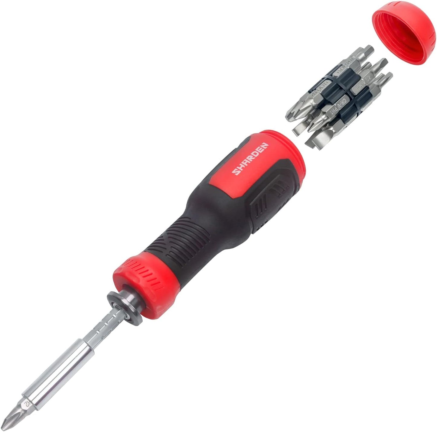 SHARDEN_Multi_Screwdriver_13-in-1_Screw_Driver_Adjustable_Screwdriver_Set_Multitool_All_in_One_with_Torx_Security,_Flat_Head,_Phillips,_Hex,_Square_and_1/4_Nut_Driver