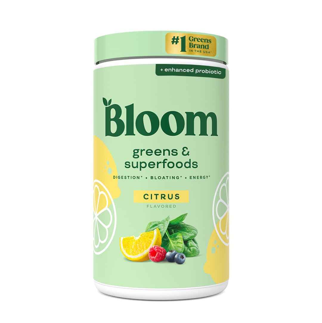 Bloom Nutrition Superfood Greens Powder, Digestive Enzymes with Probiotics and Prebiotics, Gut Health, Bloating Relief for Women, Chlorella, Green Juice Mix with Beet Root Powder