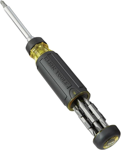 Klein_Tools_32305_Multi-bit_Ratcheting_Screwdriver,_15-in-1_Tool_with_Phillips,_Slotted,_Square,_Torx_and_Combo_Bits_and_1/4-Inch_Nut_Driver