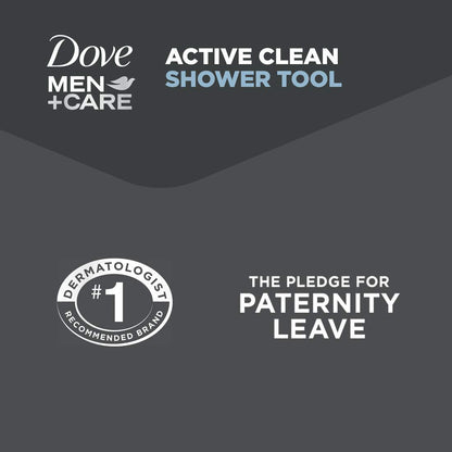 DOVE_MEN_+_CARE_Shower_Tool_4_Count_For_Stronger,_Healthy-Feeling_Skin_Active_Clean_Scrubs_and_Exfoliates_for_a_Deeper_Clean_With_Body_Wash