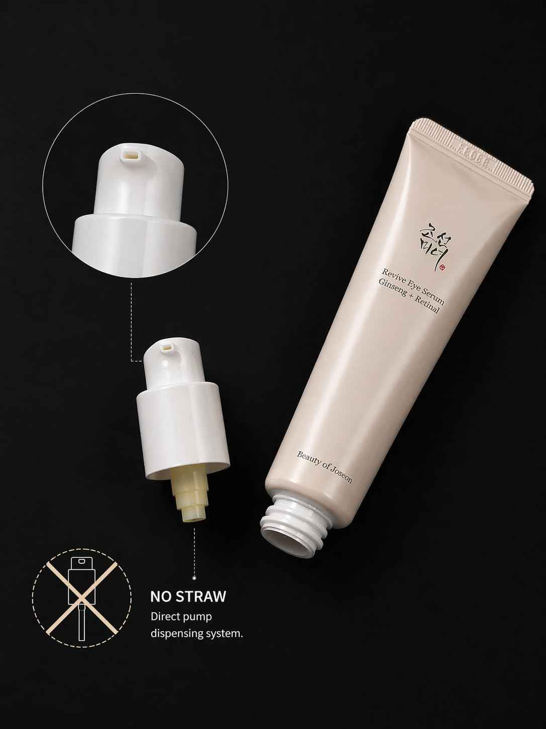 Beauty of Joseon Revive Eye Serum with Retinal Niacinamide Correction for Puffy Eye Bags Fine Lines Dark Circles Wrinkles, Korean Skin Care