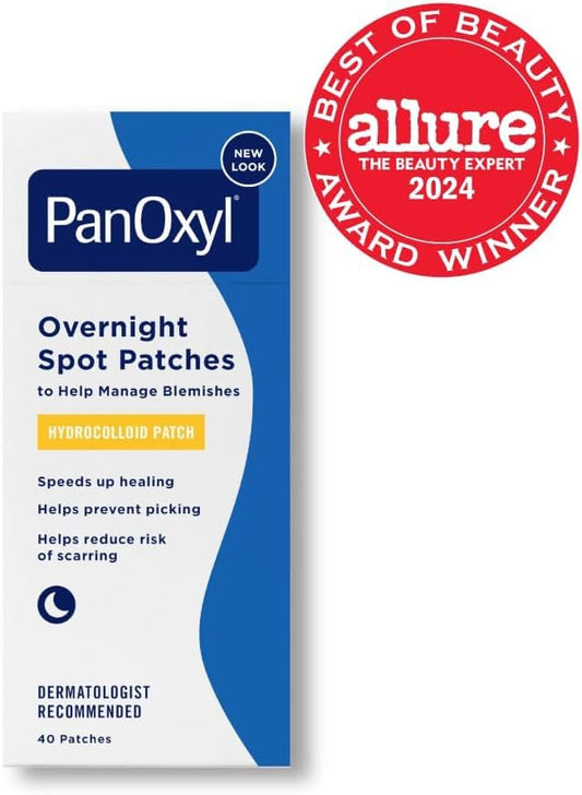 PanOxyl_PM_Overnight_Spot_Patches,_Advanced_Hydrocolloid_Healing_Technology,_Fragrance_Free,_40_Count_Pack_of_1