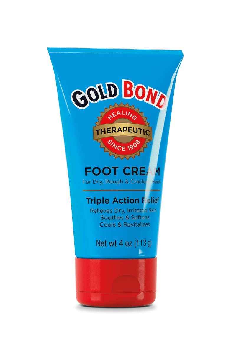 Gold Bond Therapeutic Foot Cream, 4 oz., With Jojoba & Peppermint Oil, Foot Moisturizer- pack of 3