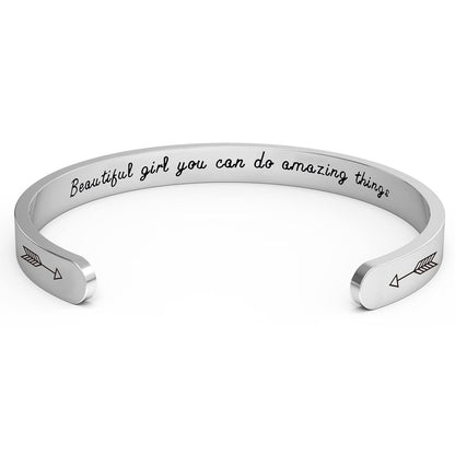 Erpotyl Teen Girl Gifts Trendy Stuff, Stocking Stuffers for Teens, Valentines Day Gifts for Teen Girls Kids Women Her Wife Teenage Friend Sister Daughter Mom, Personalized Present Ideas Bracelet