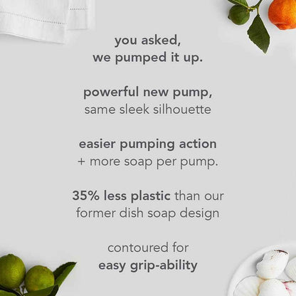 Method Gel Dish Soap, Clementine Scent, Tough on Grease & Stuck-on Food, Cruelty Free Formula, Made with Recycled Plastic