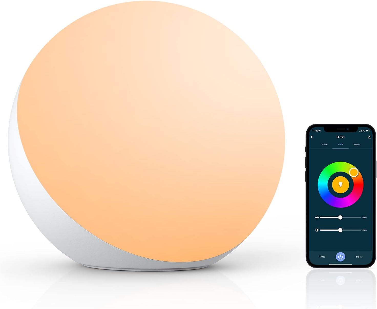 Hifree_Smart_Table_Lamp,_Dimmable_Desk_Lamp_with_App/Voice_Control,_LED_RGB_Color_Changing_Touch_Lamp,_Night_Lamp_for_Bedroom_Compatible_with_Alexa