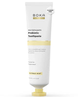 Boka Fluoride Free Toothpaste, Nano Hydroxyapatite Toothpaste, Appropriate for Sensitive Teeth - for Adult, Kids Oral Care - Probiotics - Citrus Mint, 4 Fl Oz 1Pk