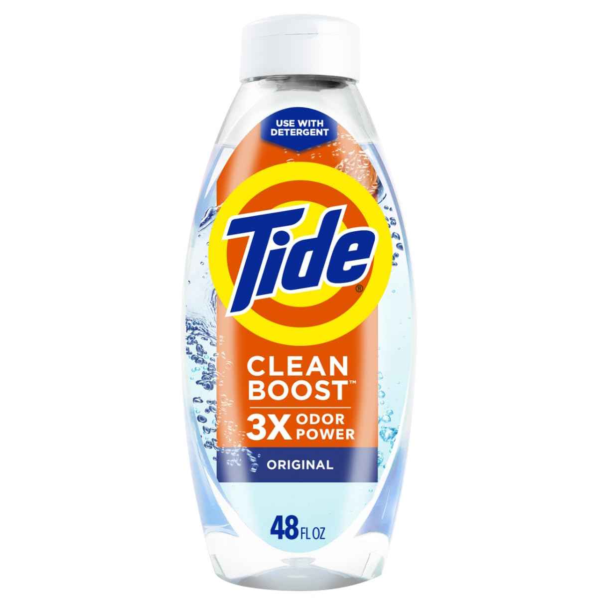 Tide Clean Boost Fabric Rinse, Removes Odors and Residues, Safe on All Fabrics, Free of Dyes and Heavy Perfumes, Original Scent