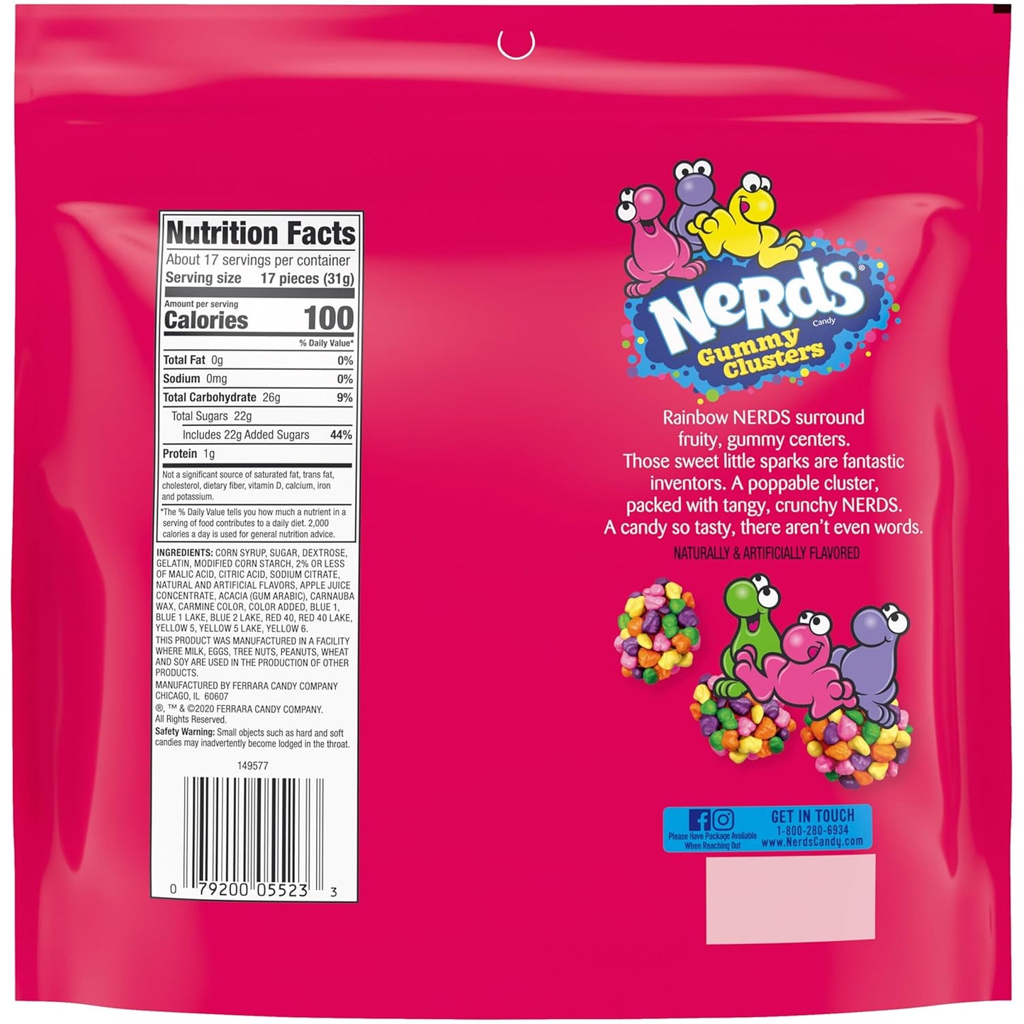 Gummy_Clusters,_Candy,_Rainbow,_Crunchy_and_Gummy,_18.5_oz