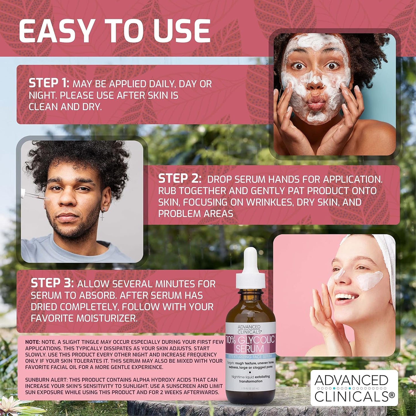 Advanced_Clinicals_10%_Glycolic_Retexturizing_Face_Serum_for_All_Skin_Types,_1_Pack