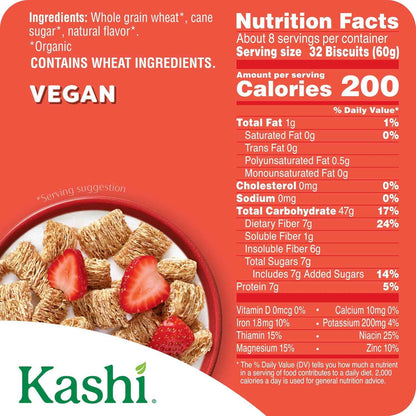 Kashi Organic Autumn Wheat Cereal – Clean-Label Morning Ritual for Mindful Breakfasts, 18oz Box