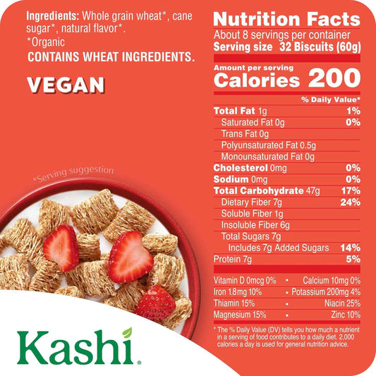 Kashi Organic Autumn Wheat Cereal – Clean-Label Morning Ritual for Mindful Breakfasts, 18oz Box