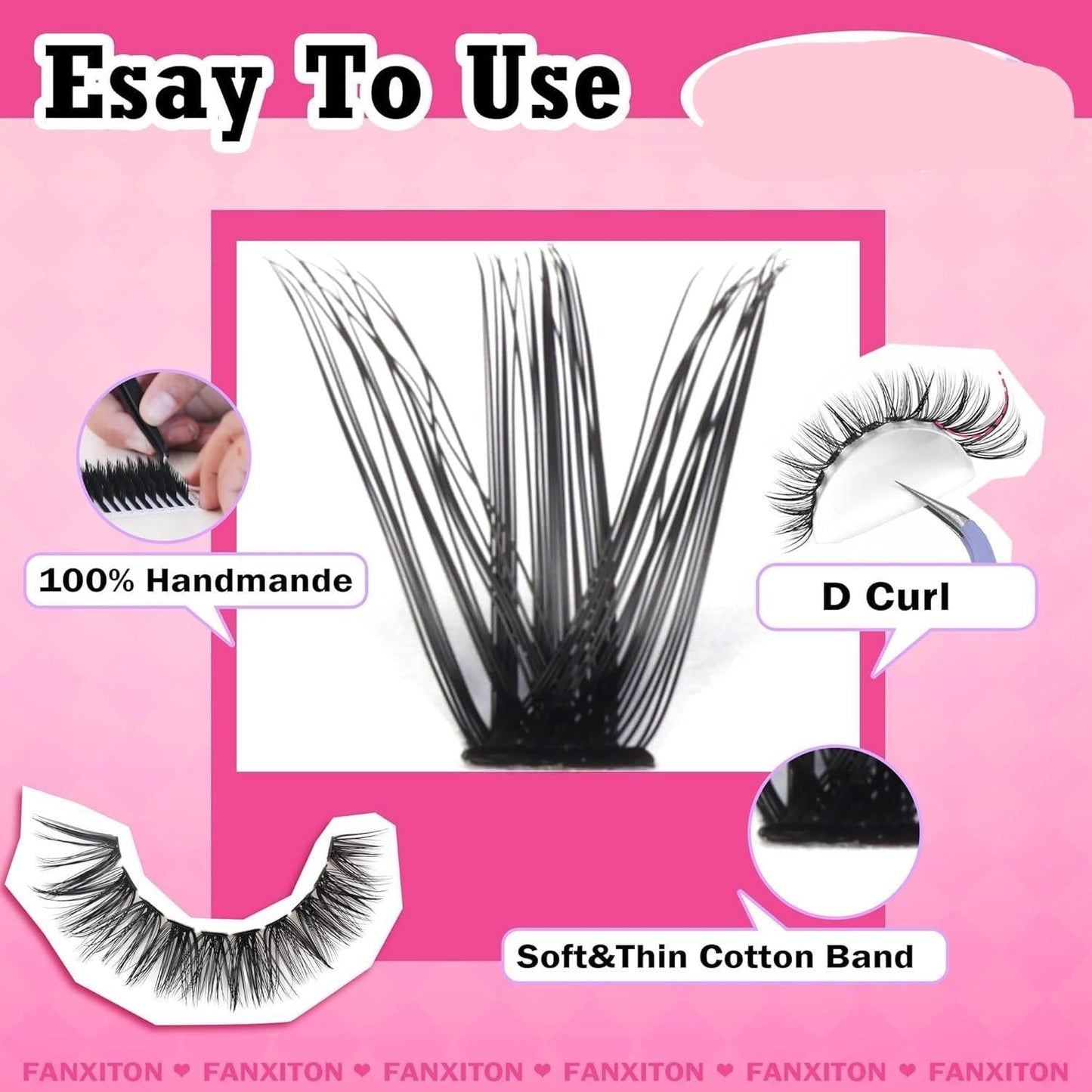 FANXITON_DIY_Lash_Extension_Kit_D_Curl_volume_lash_clusters_(40D+50D)