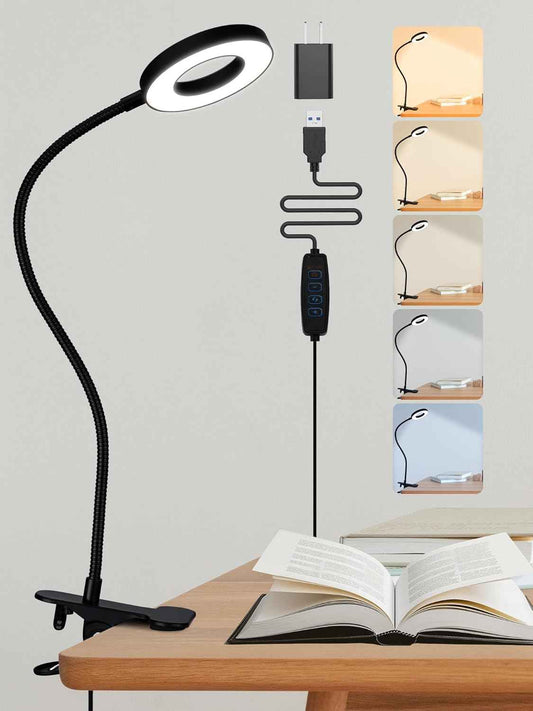 LampDepot Flicker-Free Bedside Reading Lamp for Wind-Down Ritual – No Blue Light Clip Light for Restful Evenings