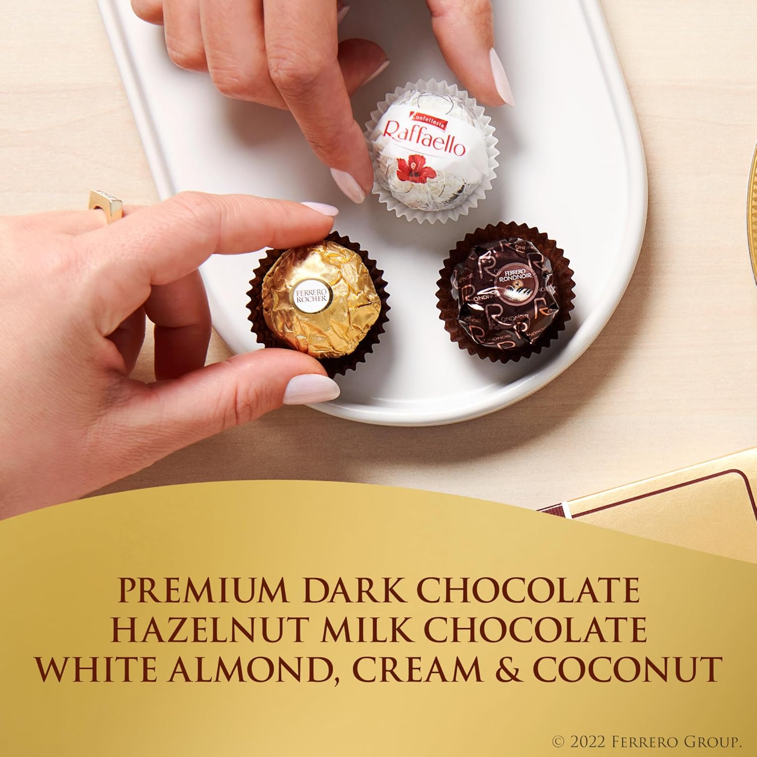 Ferrero_Collection,_Premium_Gourmet_Assorted/Dark_Hazelnut_Milk_Chocolate,_Dark_Chocolate_and_Coconut,_9.1_oz