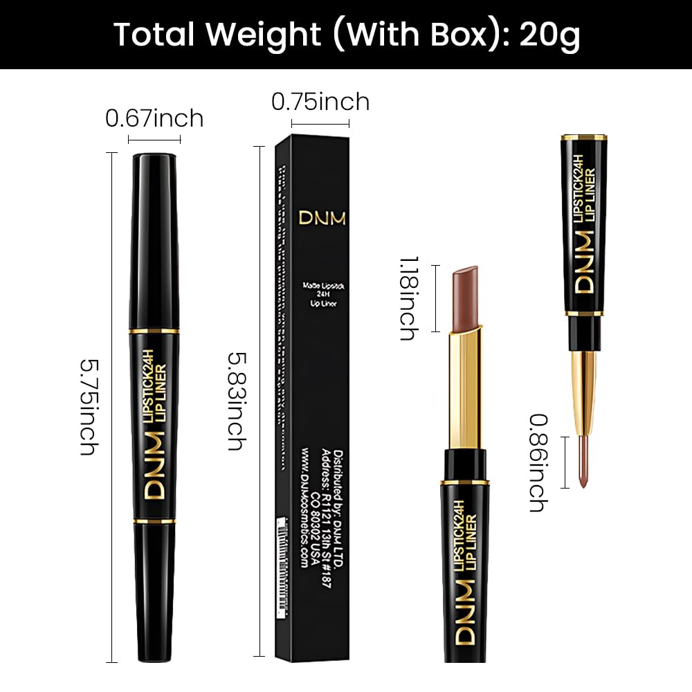 evpct_3Pcs_Chestnut_Nude_Brown_Matte_Lip_Liner_and_Lipstick_Combo_Set_Kit_for_Women_DNM_Antique_Rose_Magic_Lipstick_24_Hours_Original_Lip_Liner_Makeup_Stain_Long_Lasting_Waterproof_Smudge_labial_Gentle_Gloss_Lipgloss_Luxury_Nourishing_Pack_Cosmetic_Glossy