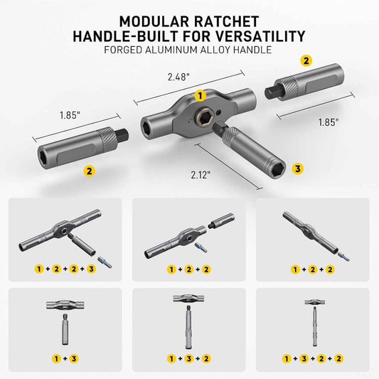 [Brand] 42-in-1 Ratchet Screwdriver Set – All-in-One Tool to Replace a Cluttered Drawer of Drivers