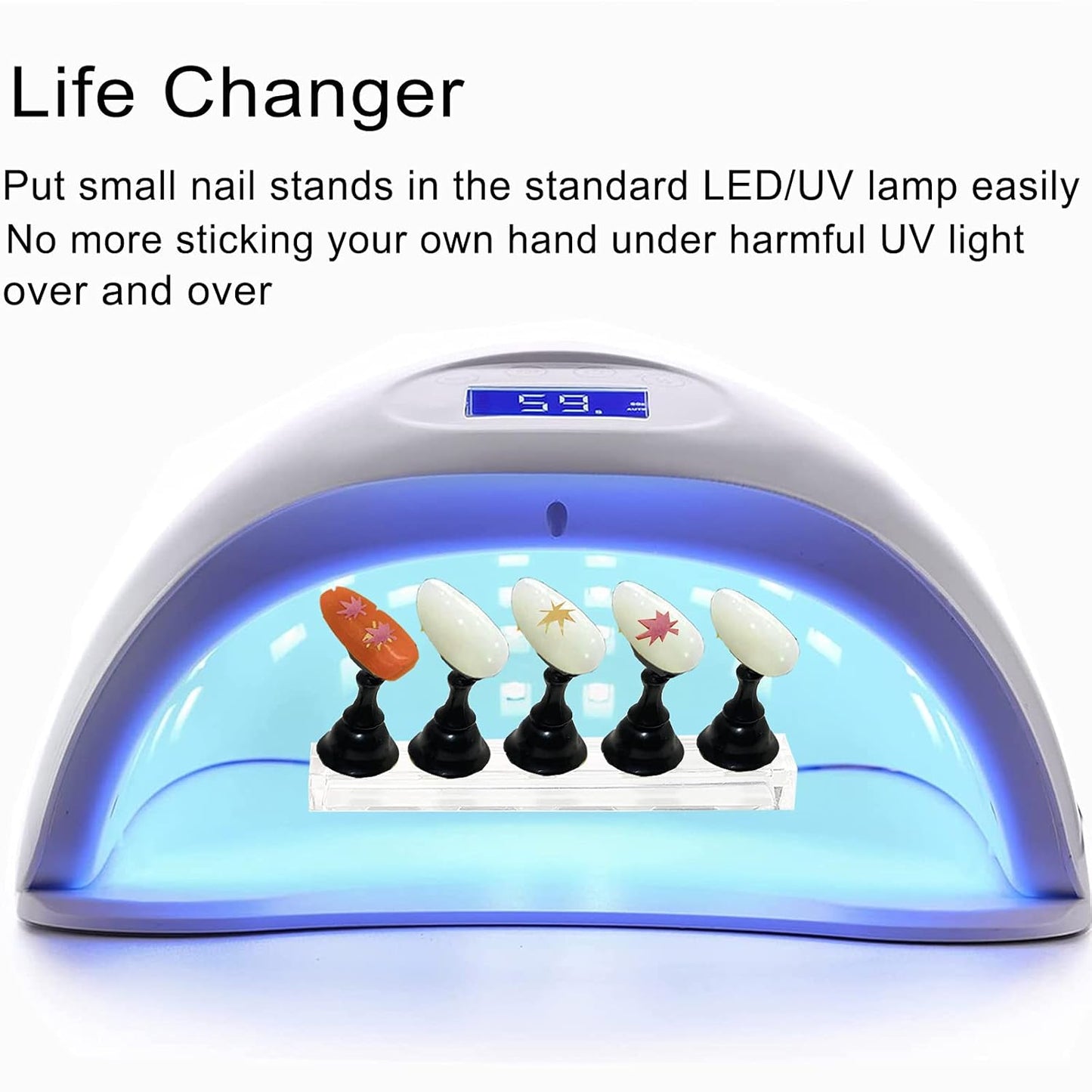 10Pcs_Nail_Stand_for_Press_on,_Fake_Acrylic_Nail_Stand,_Nail_Display_Practice_Stands_with_Magnetic_Base,_Nail_Tip_Holders_for_Salon_and_Home_DIY