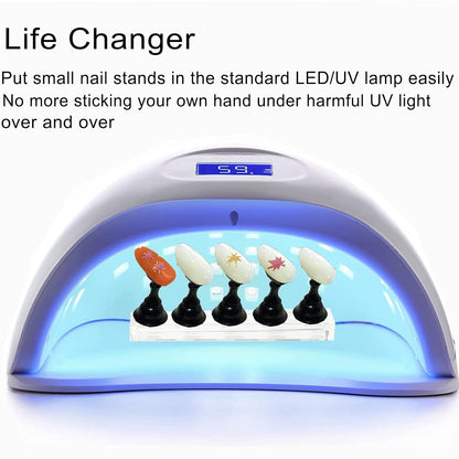 10Pcs_Nail_Stand_for_Press_on,_Fake_Acrylic_Nail_Stand,_Nail_Display_Practice_Stands_with_Magnetic_Base,_Nail_Tip_Holders_for_Salon_and_Home_DIY
