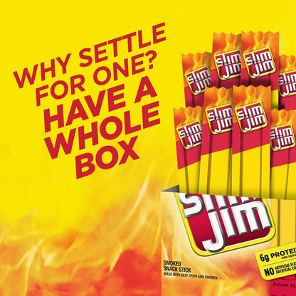 Slim_Jim_Snack_Sized_Original_Smoked_Snack_Stick,_Easy,_On-the-Go_School,_Work_and_Travel_Snacks,_0.28_OZ_Meat_Snacks,_14_Count