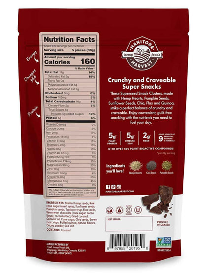 Manitoba Harvest Superseed Snack Clusters – Trail-Proven Vegan Snack for Hiking and Running Adventures