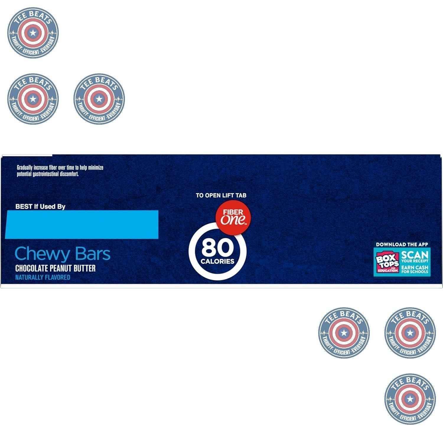 Fiber One 80 Calorie Chewy Bars – Mindful Snacking Companion for Your Wellness Routine, Low-Carb Chocolate Peanut Butter