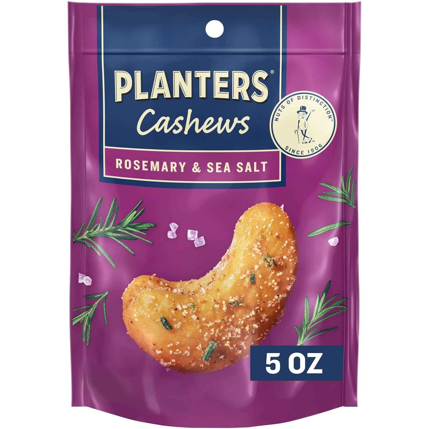PLANTERS Dill Pickle Cashews Resealable Bags - Desk Drawer Snack to Beat the 3PM Slump