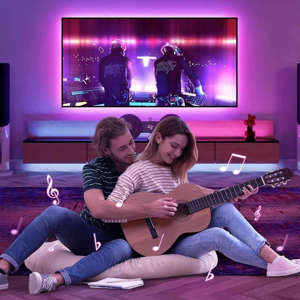 PSTAR LED Strip Lights for Bedtime Wind Down Routine, Calm Dimmable RGB Lighting for Bedroom and Sleep Sanctuary