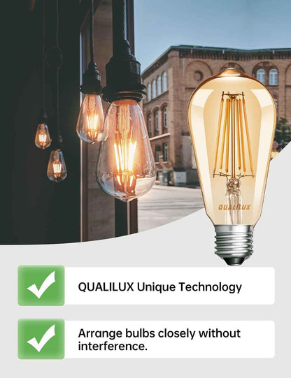 HQ-H027 Flameless Auto On/Off LED Bulb for Child-Safe Hallways, Pet-Friendly Porches, and Bedrooms, Cool-to-Touch