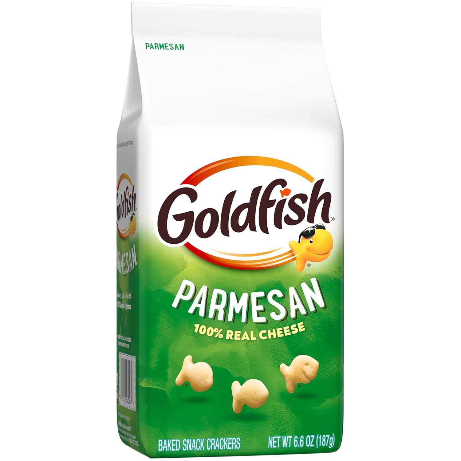 Goldfish Parmesan Cheese Crackers – Kid-Friendly Lunchbox Snack for School and Playdates, 6.6 oz Bag