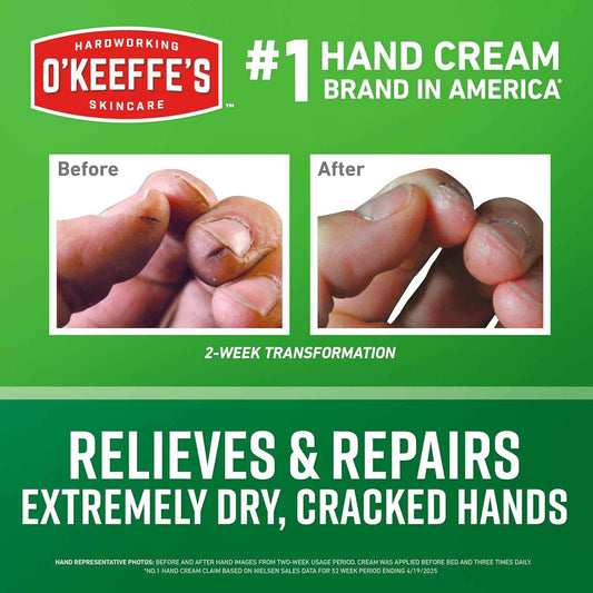 O'Keeffe's Working Hands Hand Cream – Bedtime Repair Ritual for Cracked, Dry Hands