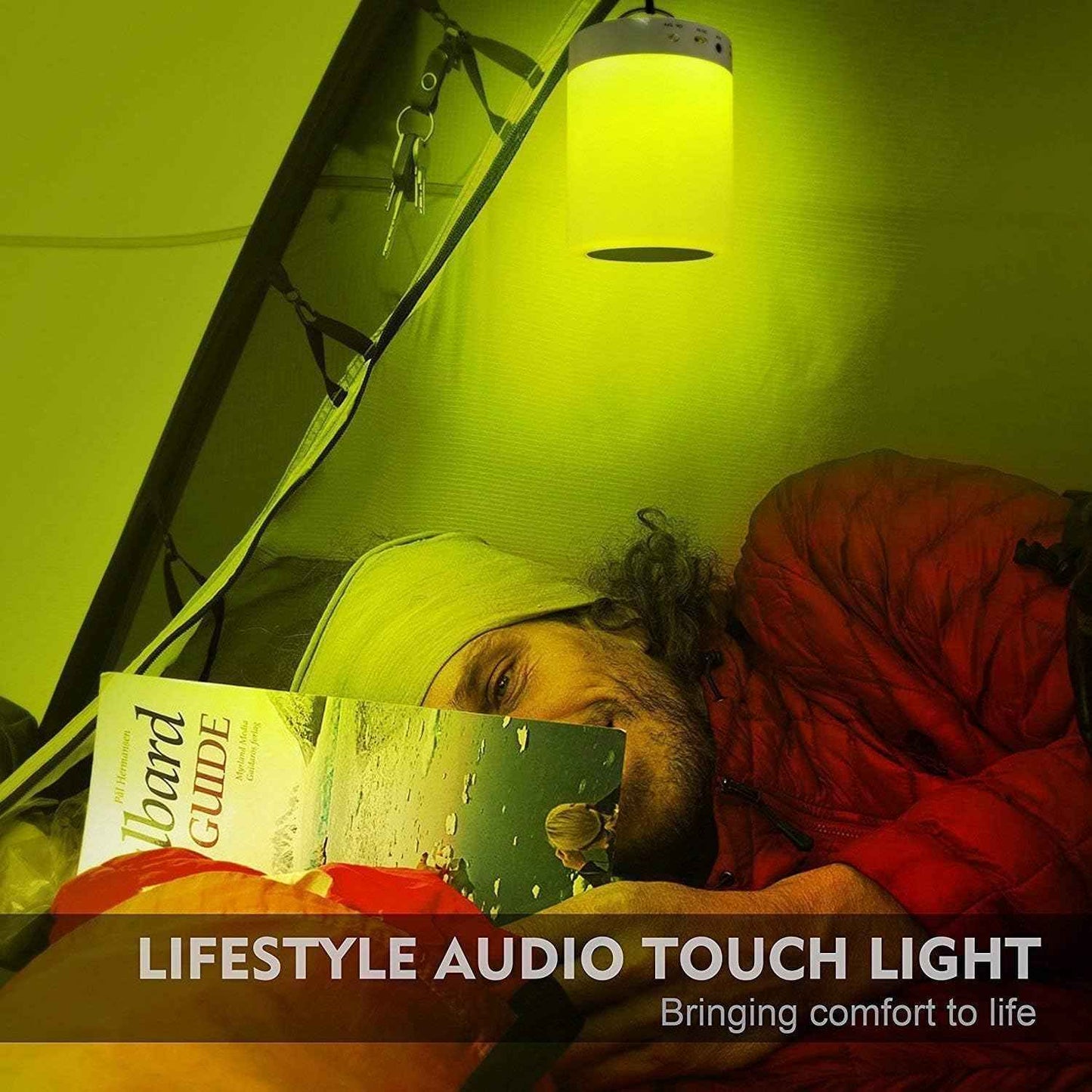 Elecstars Waterproof Bluetooth Speaker Lamp - Portable Patio Table Light with 6 Colors, Rechargeable 10-Hour Battery for Outdoor Dining and Backyard