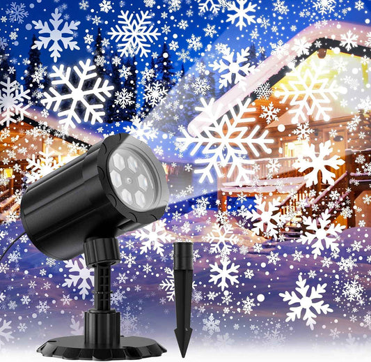 GUSODOR Dynamic Snowfall Projector – Bedroom Aesthetic and Holiday Home Lighting, 9-Pattern LED