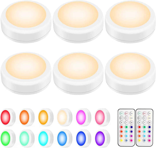 BLS LED Puck Lights — Color-Changing Accent Lighting for Display Cases and Home Decor