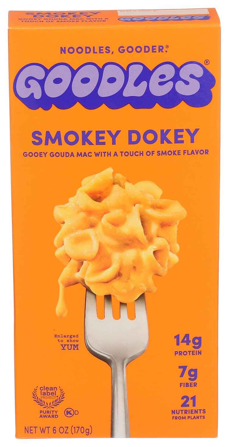 Goodles Smokey Dokey Mac & Cheese – After-School Snack for Teens, 6 oz Single-Serve