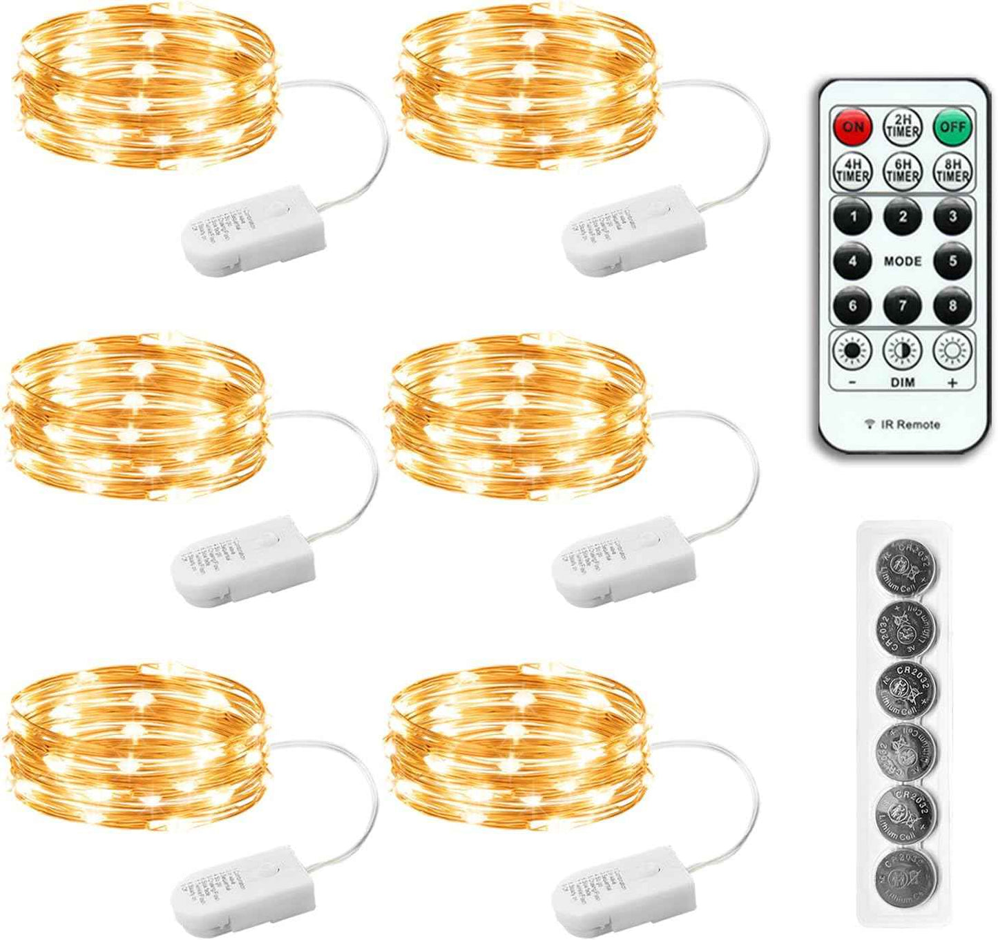 LumLux Single Strand Fairy Lights – Minimalist Bedroom Accent with 7ft Silver Wire, Less Is More Home Lighting