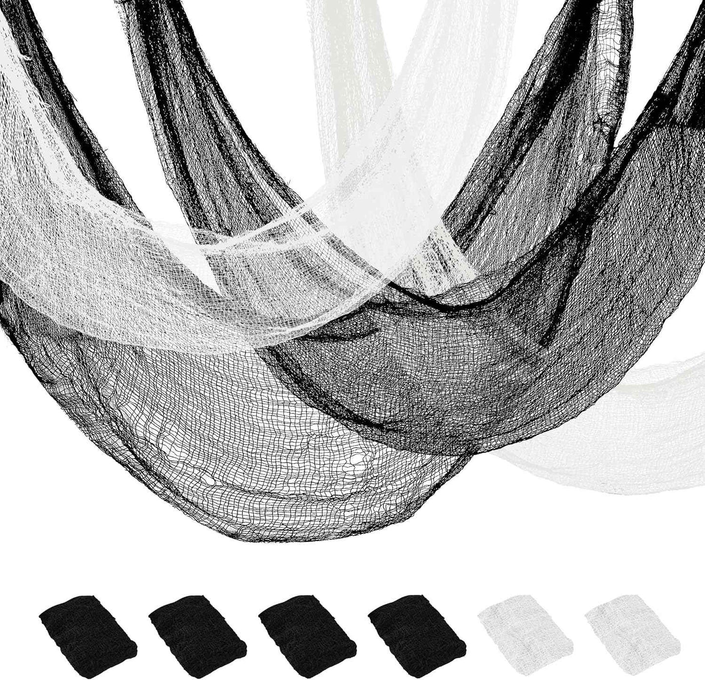 Creepy Cloth 6-Piece Halloween Gauze Set – Spooky Season Gift for Hosts and Home Decor Lovers