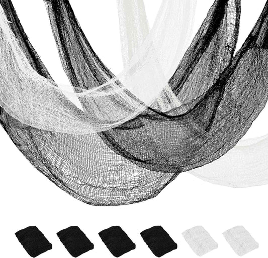 Creepy Cloth 6-Piece Halloween Gauze Set – Spooky Season Gift for Hosts and Home Decor Lovers