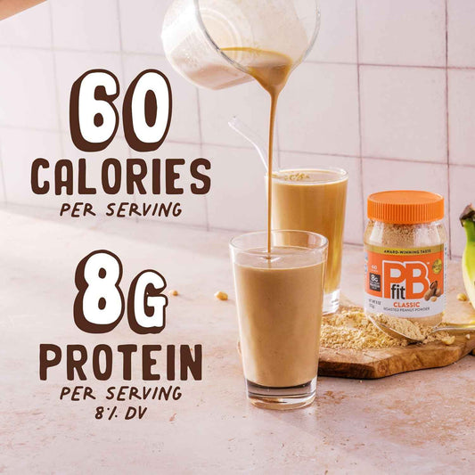 PBfit Classic Peanut Butter Powder – Nutritious Lunchbox Mix for Kid-Friendly Sandwiches