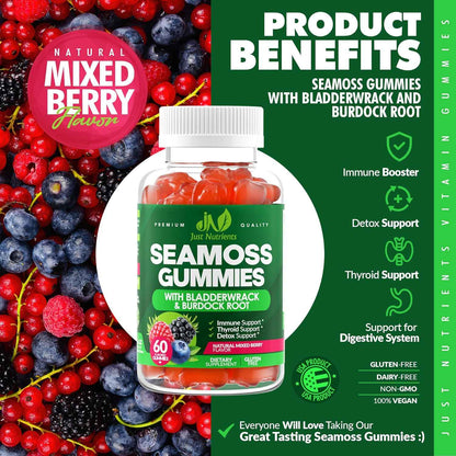 Sea Moss 3000mg Gummies - Thoughtful Wellness Gift for Mom on Her Birthday
